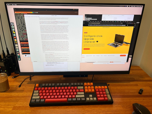 image of benq driven by the p52s and wasdkeyboard